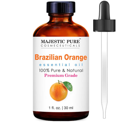 MAJESTIC PURE Basil Essential Oil, Premium Grade, Pure and Natural Premium Quality Oil, 4 Fl Oz