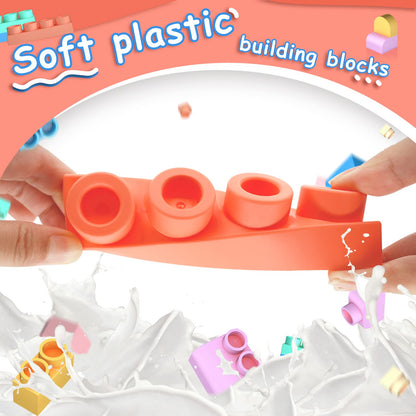 Top STEM Soft Building Block Sets for Kids Aged 18 months to 6 years old.Mega Building Blocks for preschool.Large Construction Block Toys for Toddler to Improve Imagination、Creativity、Hands-on Ability