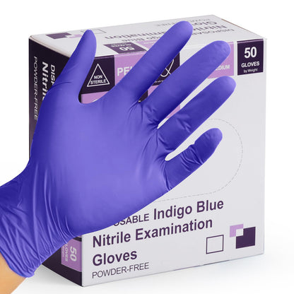 PEIPU Nitrile Gloves,Medical Exam Gloves,Disposable Cleaning Gloves,Powder Free, Latex Free,Non-Sterile Protective Gloves