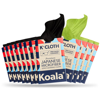 Koala Lens Cleaning Cloth | Japanese Microfiber | Glasses Cleaning Cloths | Eyeglass Lens Cleaner | Eyeglasses, Camera Lens, VR/AR Headset, and Screen Cleaning