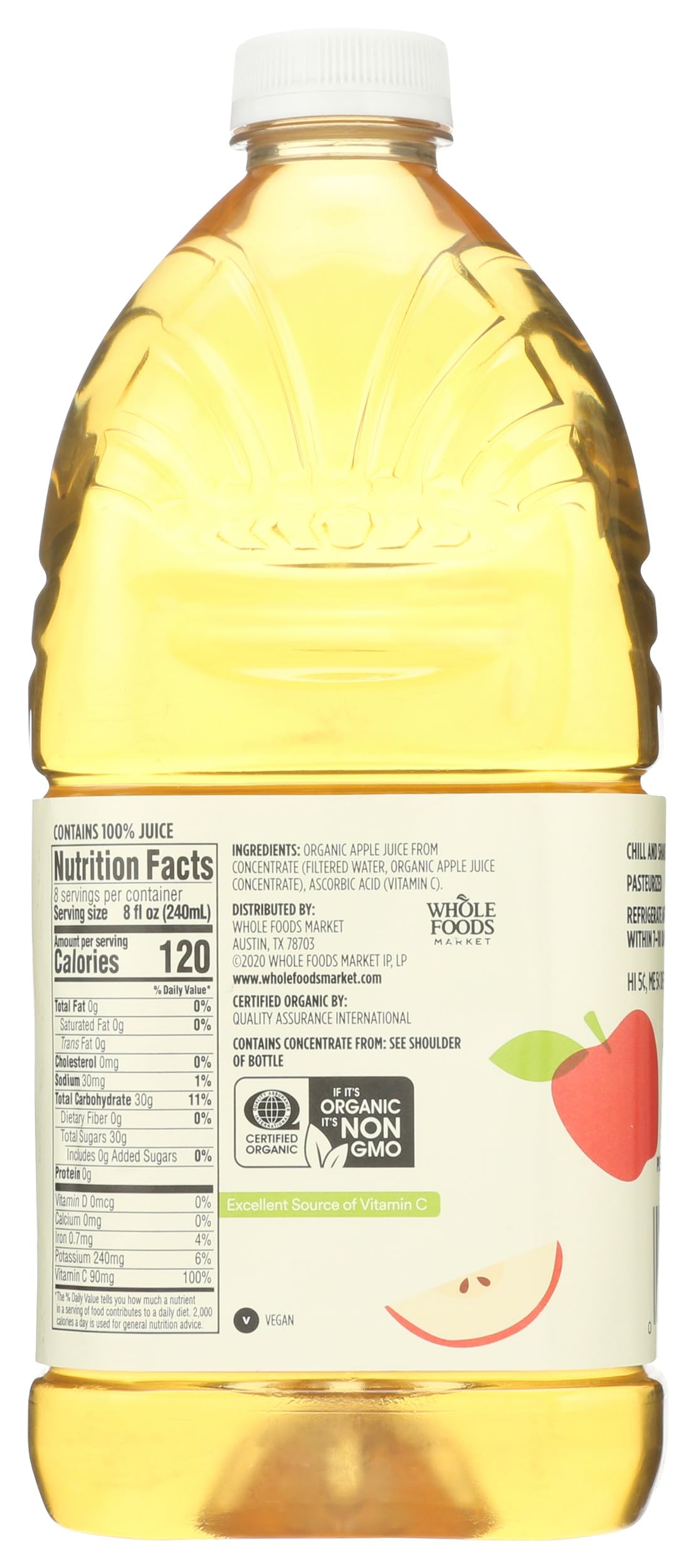 365 by Whole Foods Market, Organic Apple Juice, 64 Fl Oz