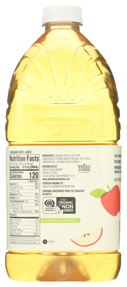 365 by Whole Foods Market, Organic Apple Juice, 64 Fl Oz