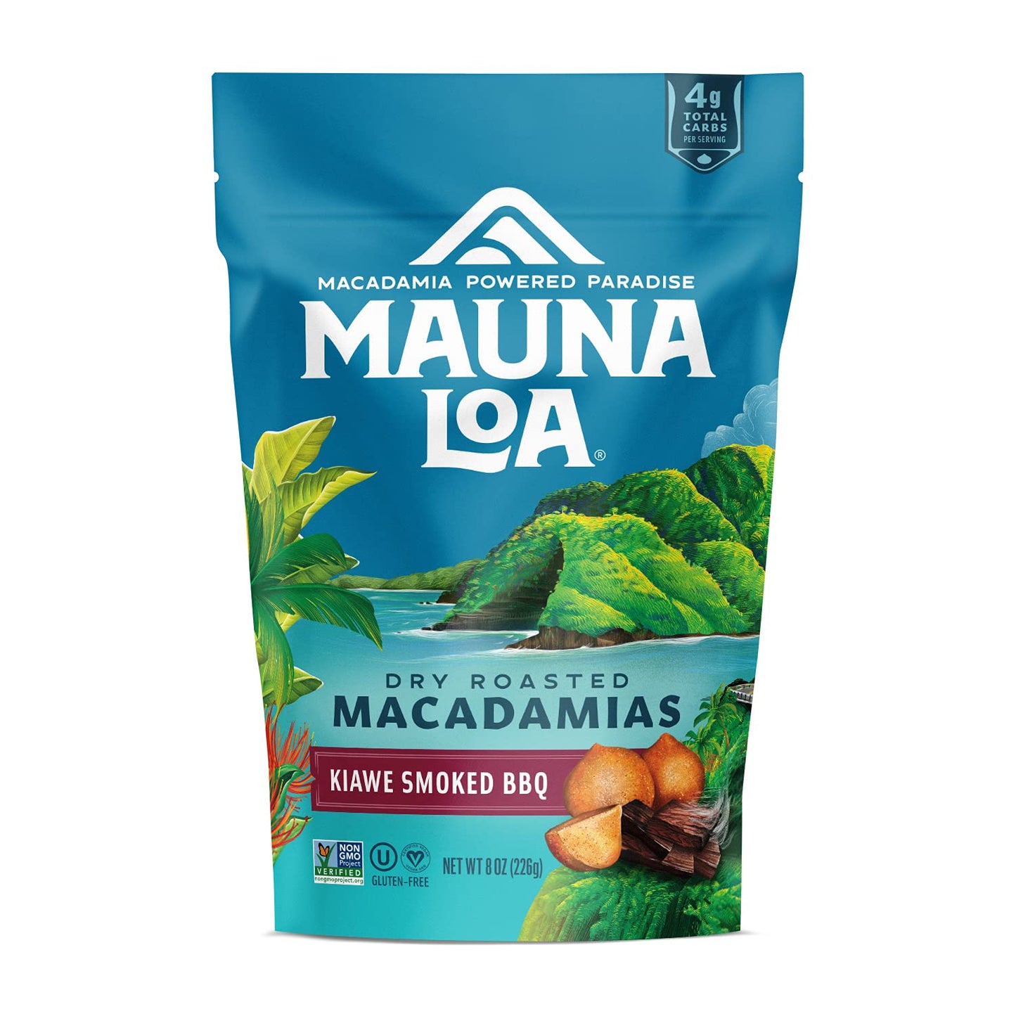 Mauna Loa Premium Hawaiian Roasted Macadamia Nuts, Sea Salt Flavor, 8 Oz