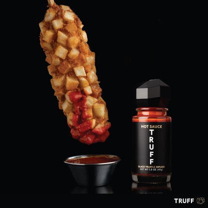 TRUFF Original Black Truffle Hot Sauce, Gourmet Hot Sauce with Ripe Chili Peppers, Black Truffle Oil, Agave Nectar, Unique Flavor Experience in a Bottle, 6 oz.