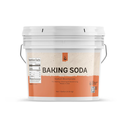 Pure Original Ingredients Baking Soda (1 Gallon) Aluminum Free, Cooking, Baking, Cleaning