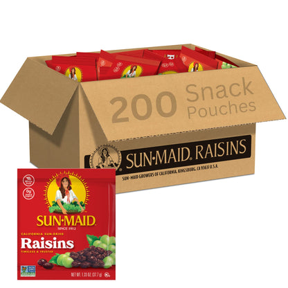 Sun-Maid California Sun-Dried Raisins - (2 Pack) 32 oz Resealable Bag - Dried Fruit Snack for Lunches, Snacks, and Natural Sweeteners