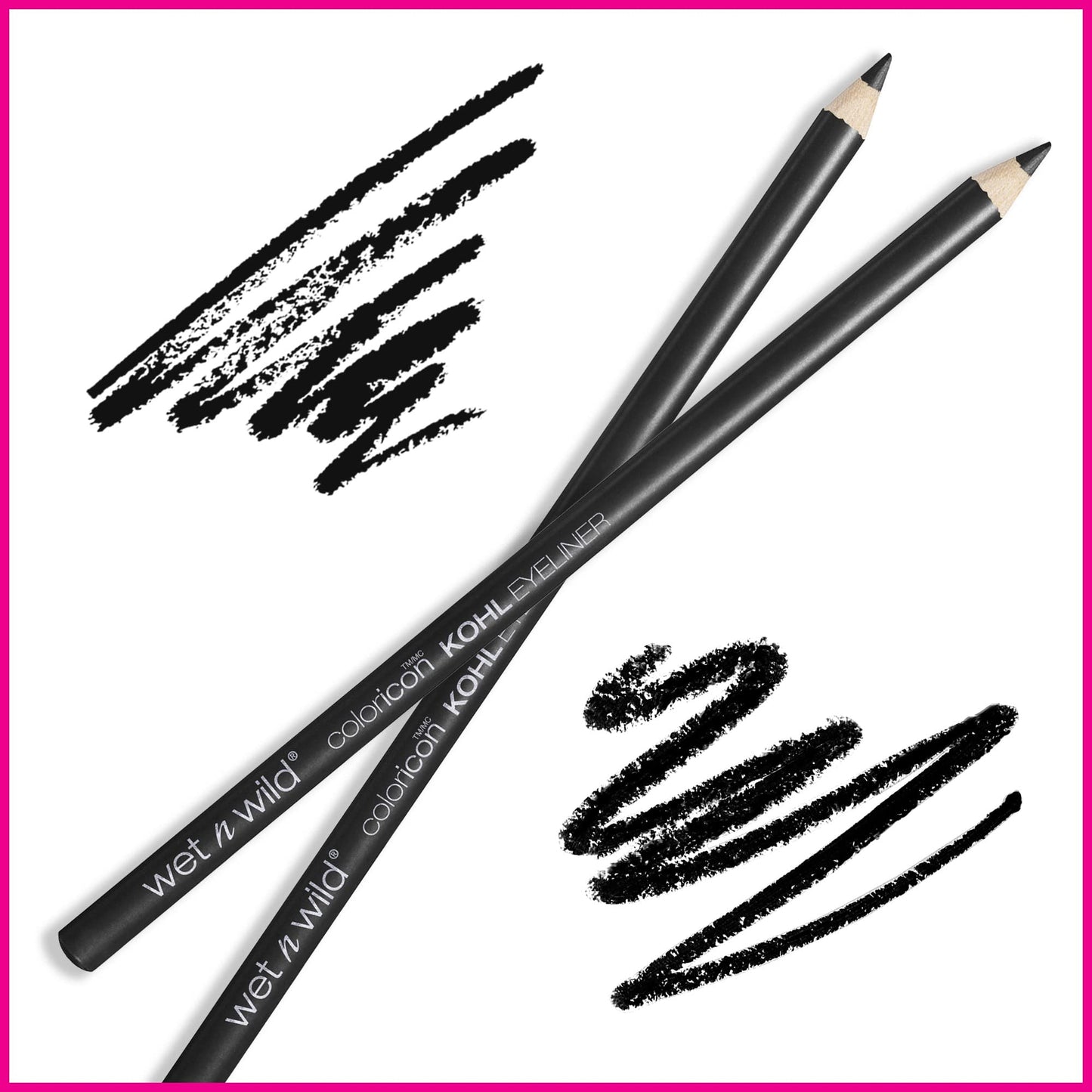 wet n wild Color Icon Kohl Eyeliner Pencil - Rich Hyper-Pigmented Color, Smooth Creamy Application, Long-Wearing Matte Finish Versatility, Cruelty-Free & Vegan - Baby's Got Black