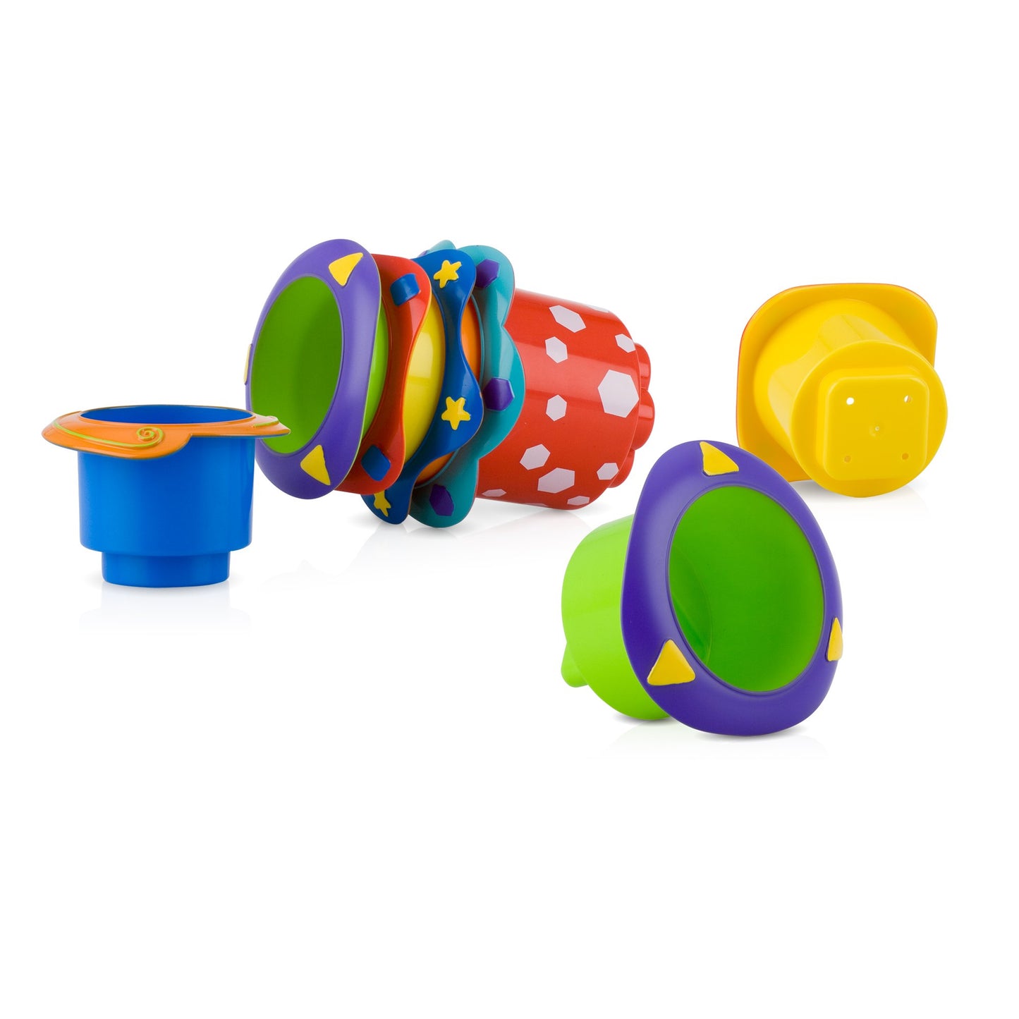 Nuby Wacky Waterworks Pipes Bath Toy with Interactive Features for Cognitive Development