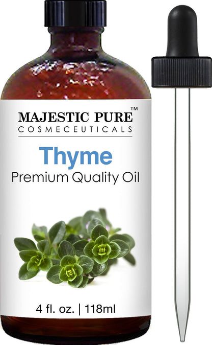 MAJESTIC PURE Basil Essential Oil, Premium Grade, Pure and Natural Premium Quality Oil, 4 Fl Oz