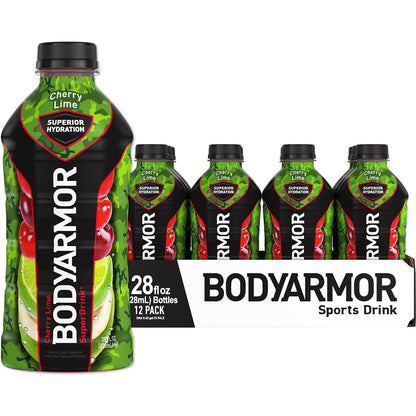 BODYARMOR Sports Drink Sports Beverage, Strawberry Banana, Coconut Water Hydration, Natural Flavors With Vitamins, Potassium-Packed Electrolytes, Perfect For Athletes, 12 Fl Oz (Pack of 8)