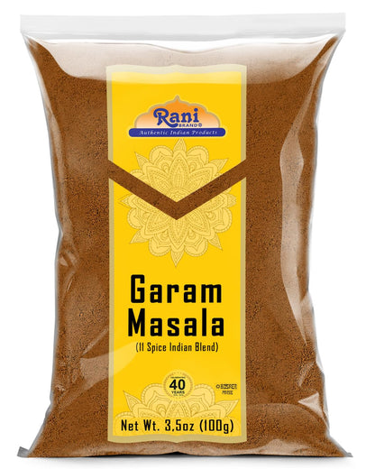 Rani Garam Masala Indian 11-Spice Blend 3oz (85g) PET Jar ~ All Natural, Salt-Free | Vegan | No Colors | Gluten Friendly | NON-GMO| Kosher | Indian Origin