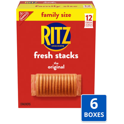 RITZ Original Crackers, 20 Snack Packs (6 Crackers Per Pack)