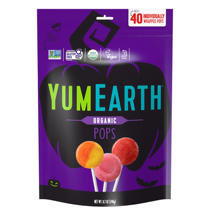 YumEarth Organic Halloween Lollipops, 40 lollipops