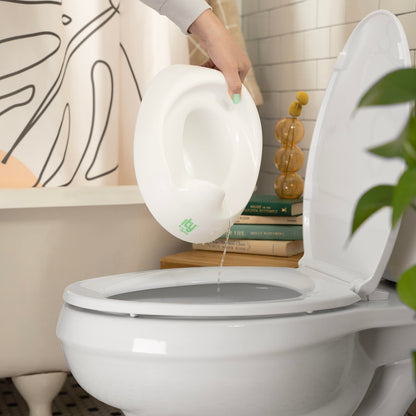 Ingenuity: ity by Ingenuity Flip & Sit Potty Seat (White) – Easy to Set Up & Remove Potty Training Seat That Attaches to Adult Toilet Seat