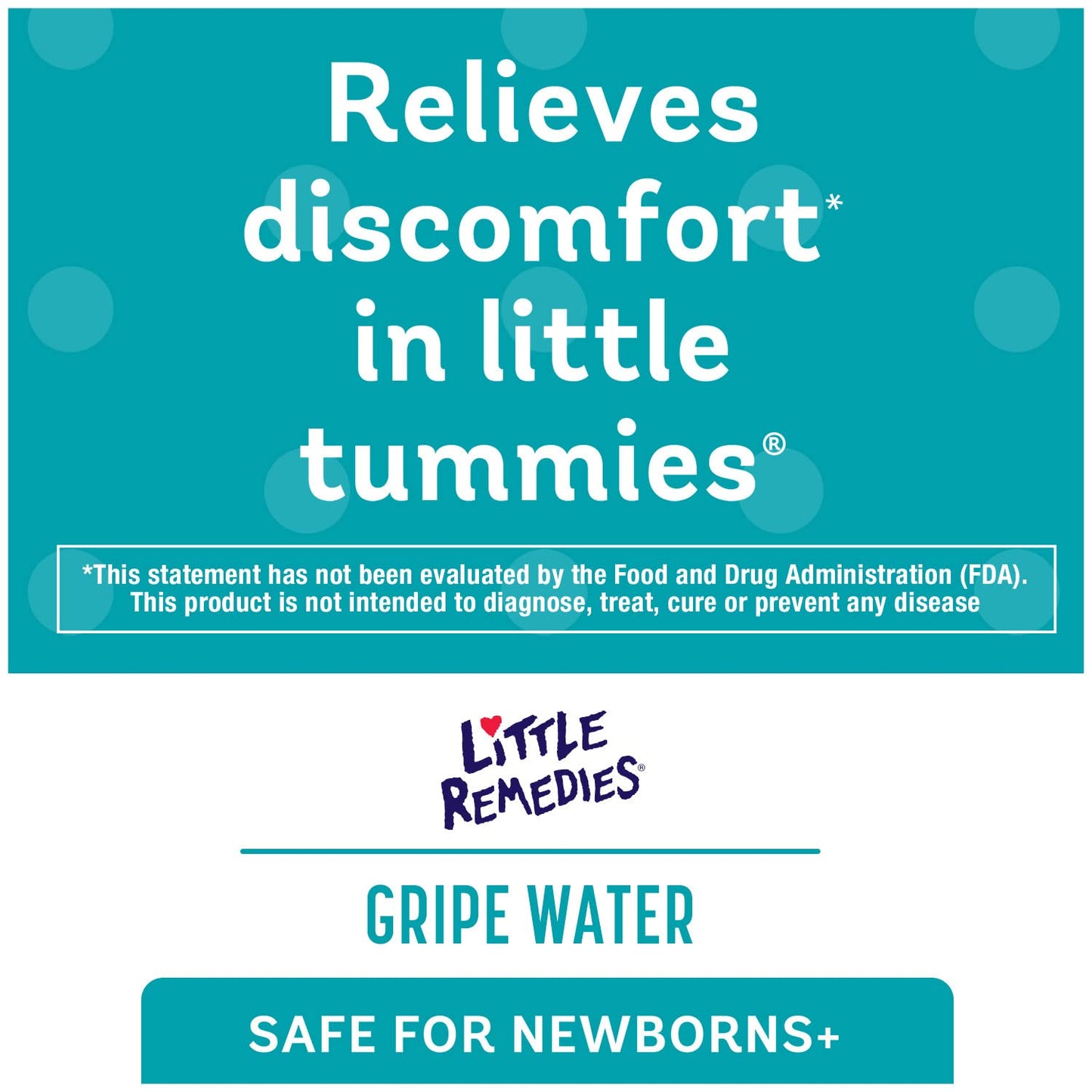 Little Remedies Gripe Water-No Alcohol, Sodium Bicarbonate, Artificial Color & Gluten Free-Safe for Newborns, 4 Fl. Oz (Pack of 1)