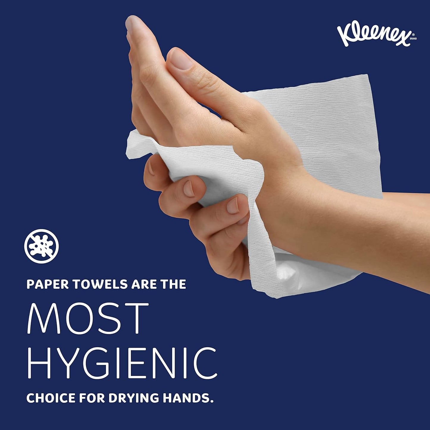 Kleenex Multifold Hand Paper Towels, Bulk (01890), Soft and Absorbent, 9.2" x 9.4" sheets, White, (150 Sheets/Pack, 16 Packs/Case, 2,400 Sheets/Case)