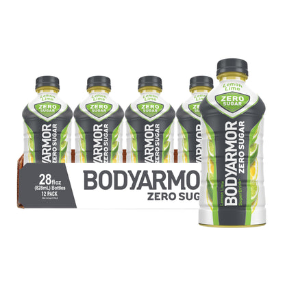 BODYARMOR ZERO Sugar Fruit Punch, Sugar Free Sports Drink - Low-Calorie Hydration - Natural Flavors with Potassium Packed Electrolytes, Antioxidants, and B-vitamins, 16 fl oz (pack of 12)