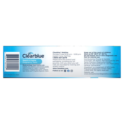 Clearblue Rapid Detection Pregnancy Test, Home Pregnancy Kit, 2 Count