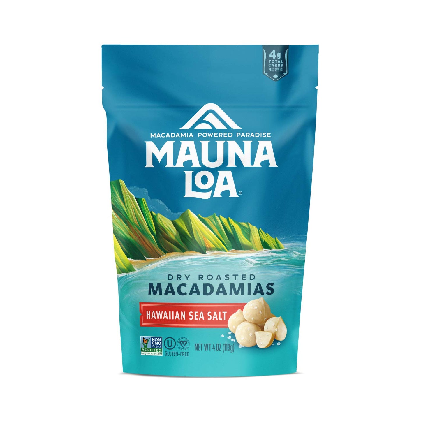 Mauna Loa Premium Hawaiian Roasted Macadamia Nuts, Sea Salt Flavor, 8 Oz