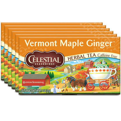 Celestial Seasonings Country Peach Passion Herbal Tea, Caffeine Free, 20 Tea Bags Box, (Pack of 6)