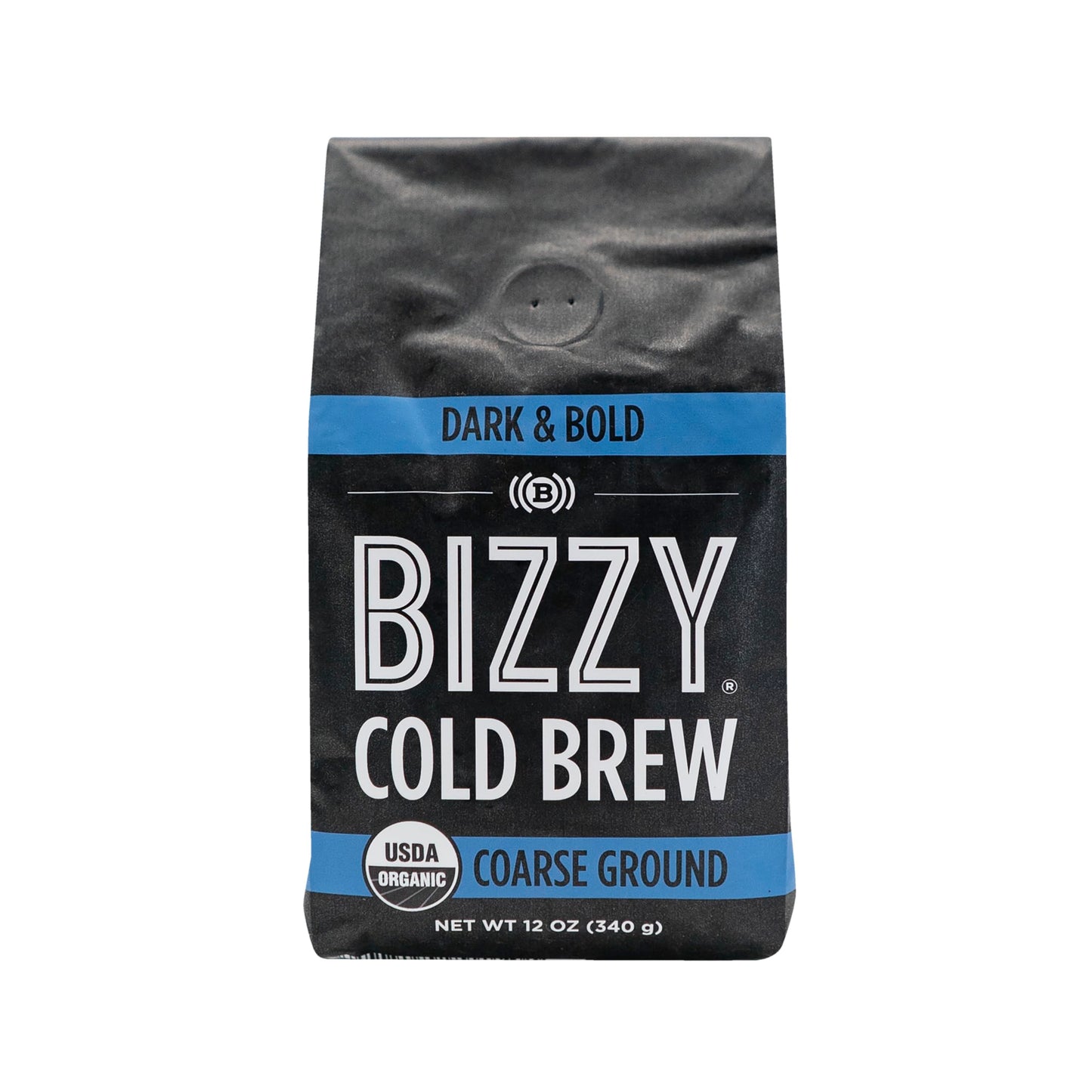 Bizzy Organic Cold Brew Coffee | Smooth & Sweet Blend | Coarse Ground Coffee | Micro Sifted | Specialty Grade | 100% Arabica | 1 LB