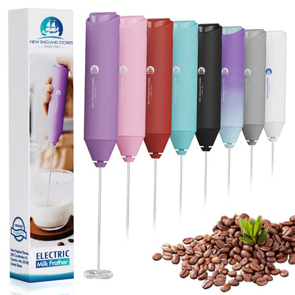 Powerful Milk Frother Handheld Foam Maker, Mini Whisk Drink Mixer for Coffee, Cappuccino, Latte, Matcha, Hot Chocolate, No Stand, Galaxy