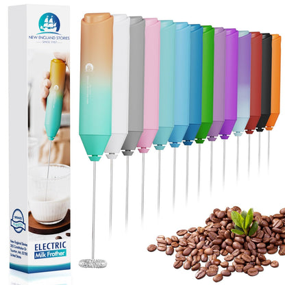 Powerful Milk Frother Handheld Foam Maker, Mini Whisk Drink Mixer for Coffee, Cappuccino, Latte, Matcha, Hot Chocolate, No Stand, Galaxy