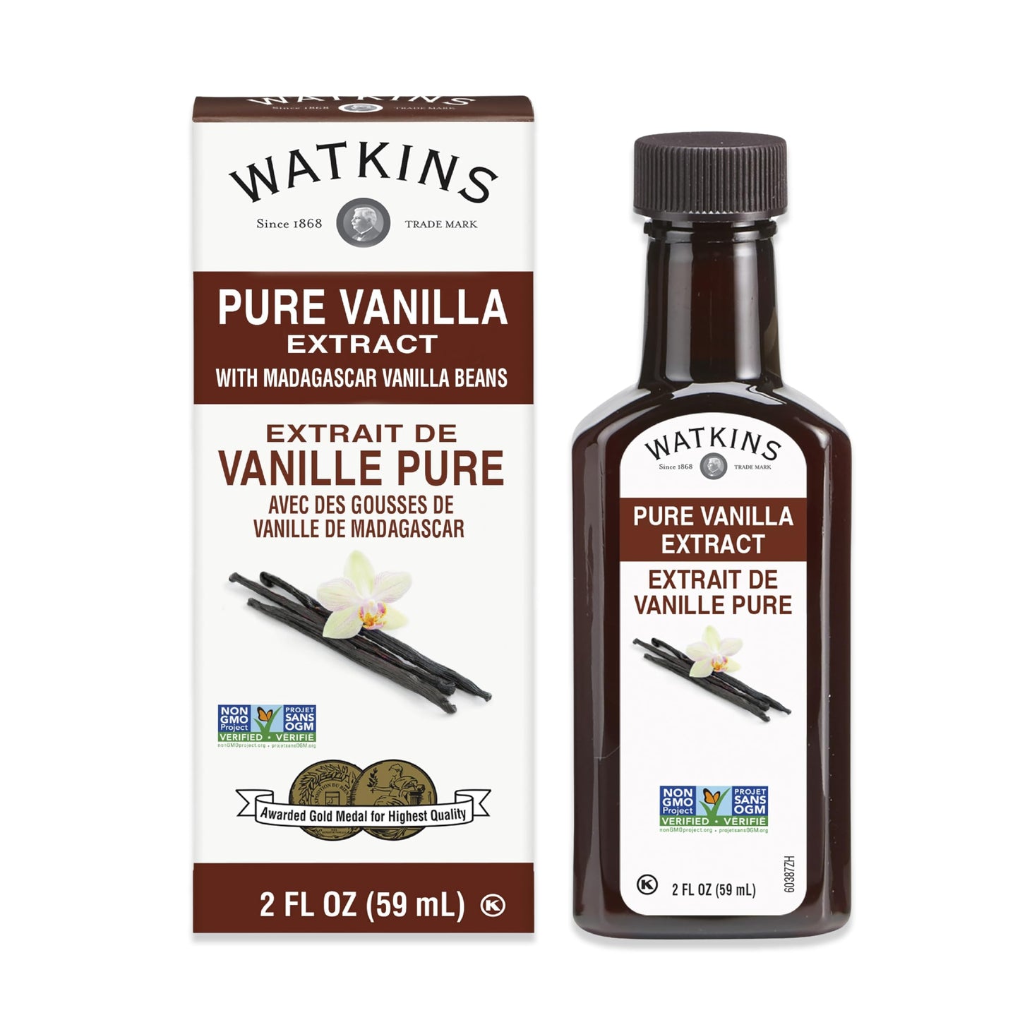 Watkins All Natural Original Gourmet Baking Vanilla, with Pure Vanilla Extract, 11 Fl Oz (Pack of 1) - Packaging May Vary