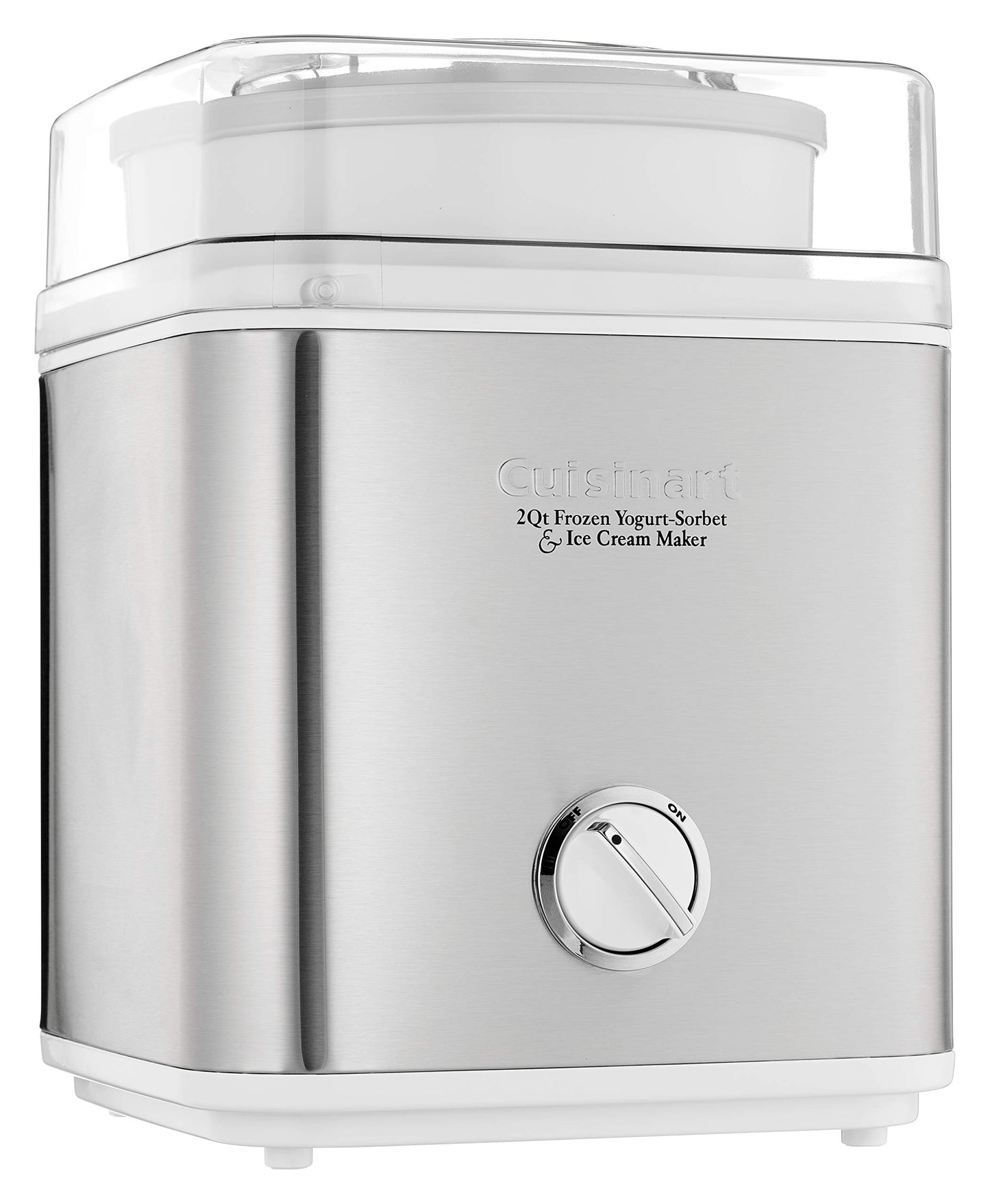 CUISINART Ice Cream Maker, Ice Cream and Frozen Yogurt Machine, 2-Qt. Double-Insulated Freezer Bowl, Silver, ICE30BCP1