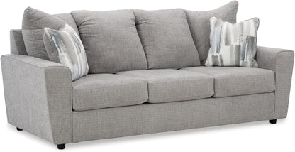 Signature Design by Ashley Stairatt Sofa, 86" W x 38" D x 39" H, Light Gray