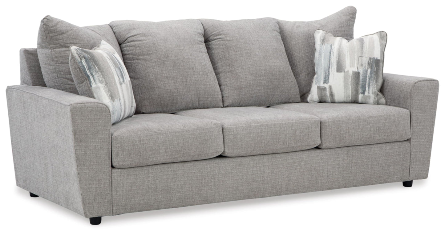 Signature Design by Ashley Stairatt Sofa, 86" W x 38" D x 39" H, Light Gray