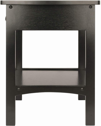 Winsome Basics Solid Wood End Table Nightstand