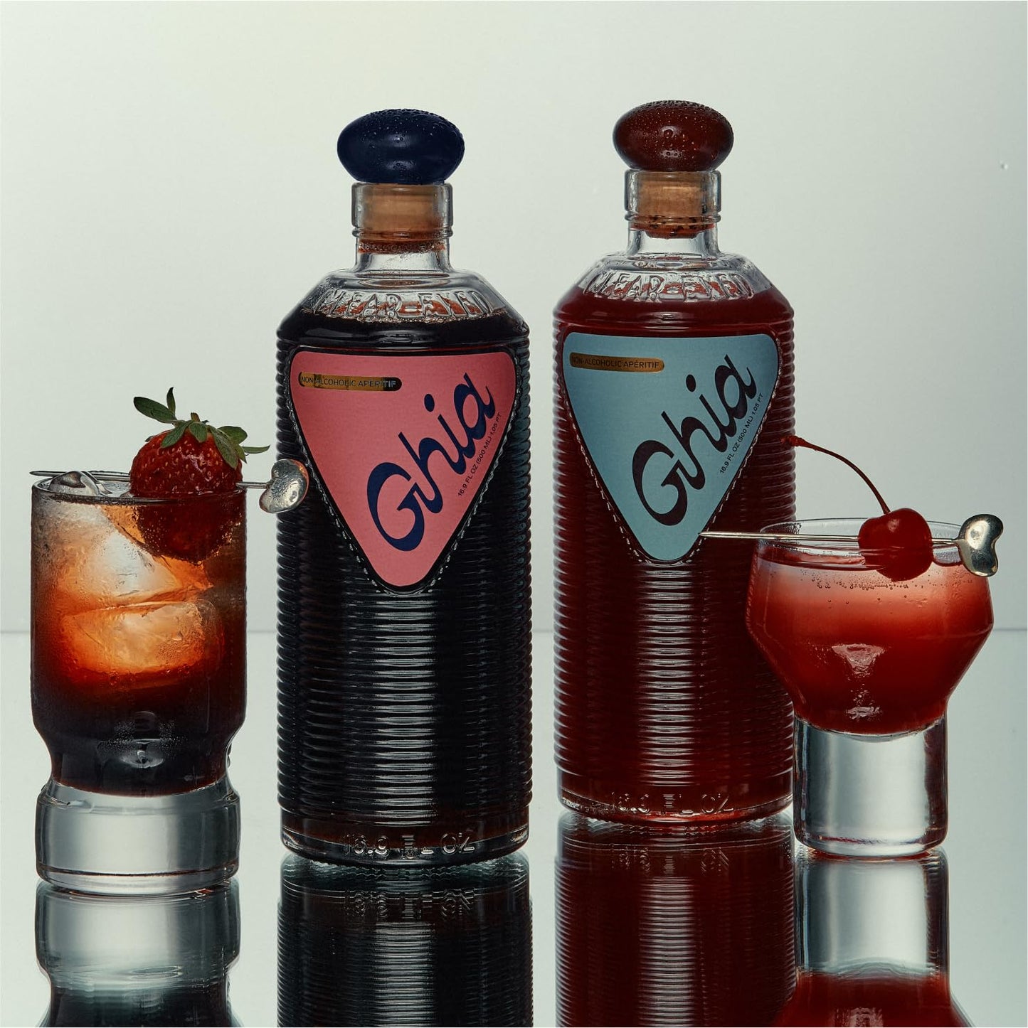 Ghia Non-Alcoholic Apéritif - 500ml (2-Pack) | Botanical Mediterranean-Inspired Spirit Cocktail Mixer with Notes of Citrus, Rosemary & Bitter Herbs - Vegan, No Added Sugar, No Artificial Flavors, Caffeine-Free