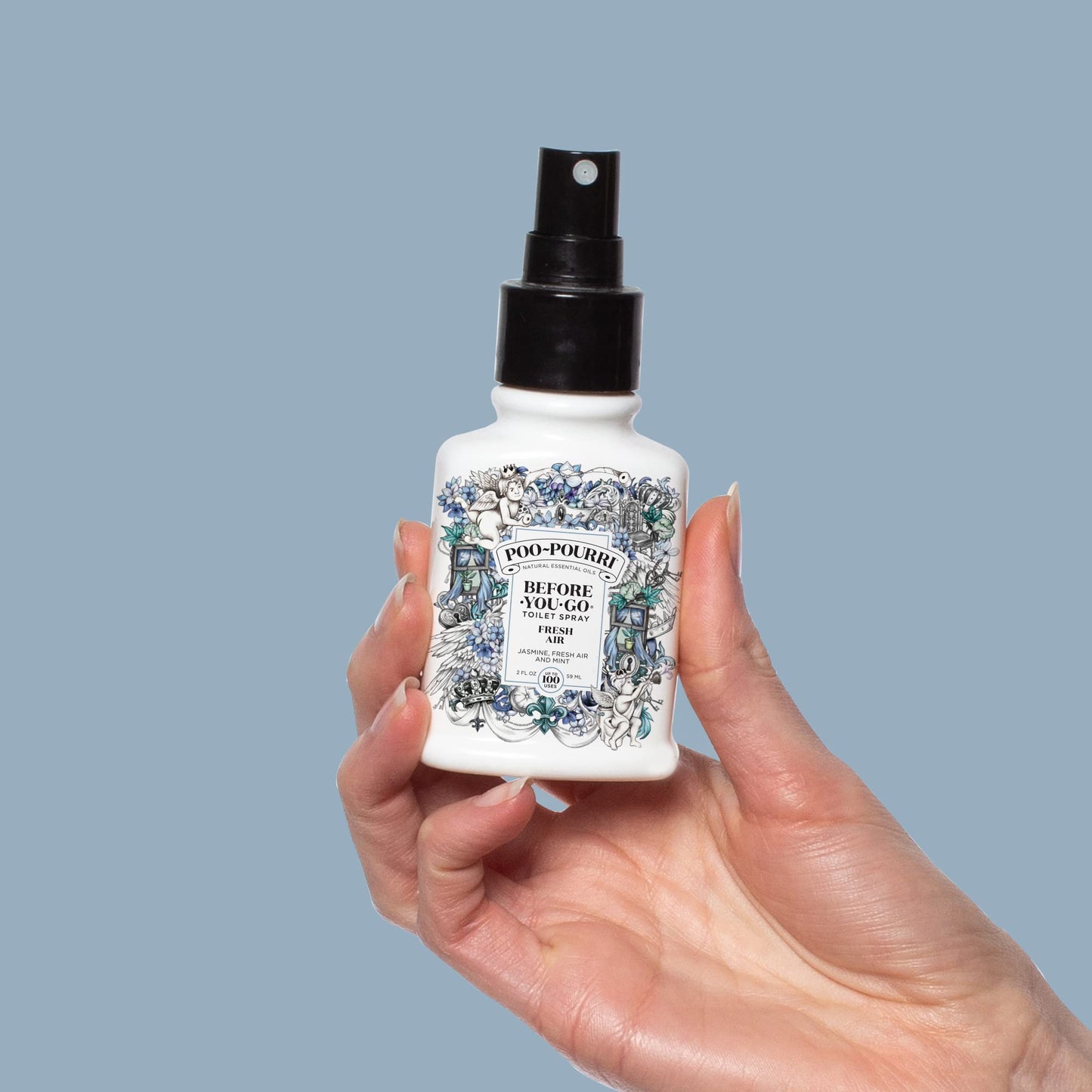 Poo-Pourri Before-You-Go Toilet Spray, Beach Bum, 1 Fl Oz Pocket Travel Size - Coconut, Orchid and Toasted Praline