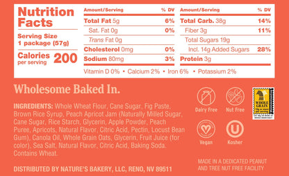 Nature's Bakery Fig Bar, Apple Cinnamon, 2 oz