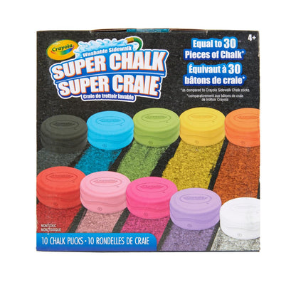 Crayola Ultimate Washable Chalk Collection (64ct), Bulk Sidewalk Chalk, Outdoor Chalk for Kids, Anti-Roll Sticks, School Supplies