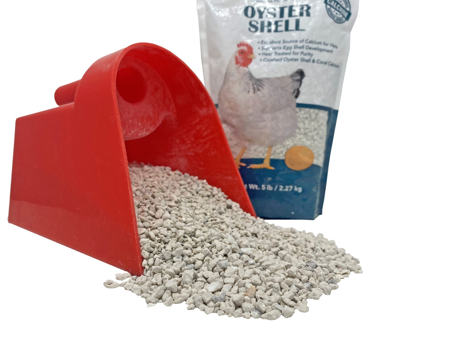 Oyster Shell - Calcium Supplement to Support Laying Hens and Strong Egg Shell Development (5 LB)