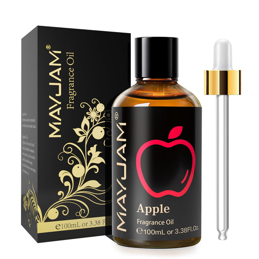 100ML/3.38FL.OZ Apple Fragrance Oils with Glass Dropper, Essential Oils for Diffusers for Home, Long Lasting Scented Oils for Diffusers Soap Candle Making