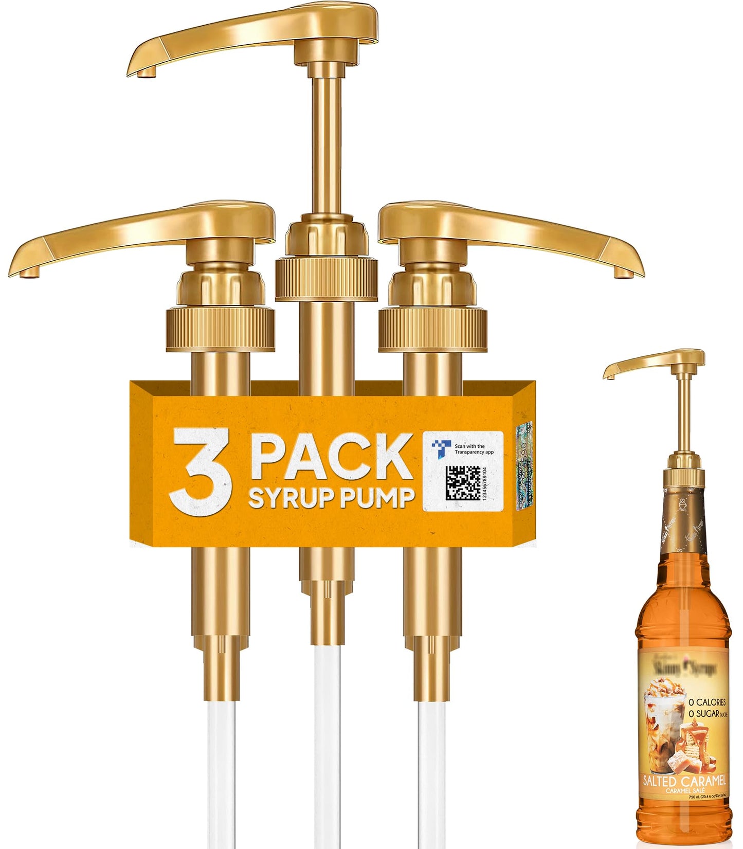 3-Pack Jordan’s Skinny Syrup Pumps | Fits 750ml Jordan’s Skinny Syrup Bottles