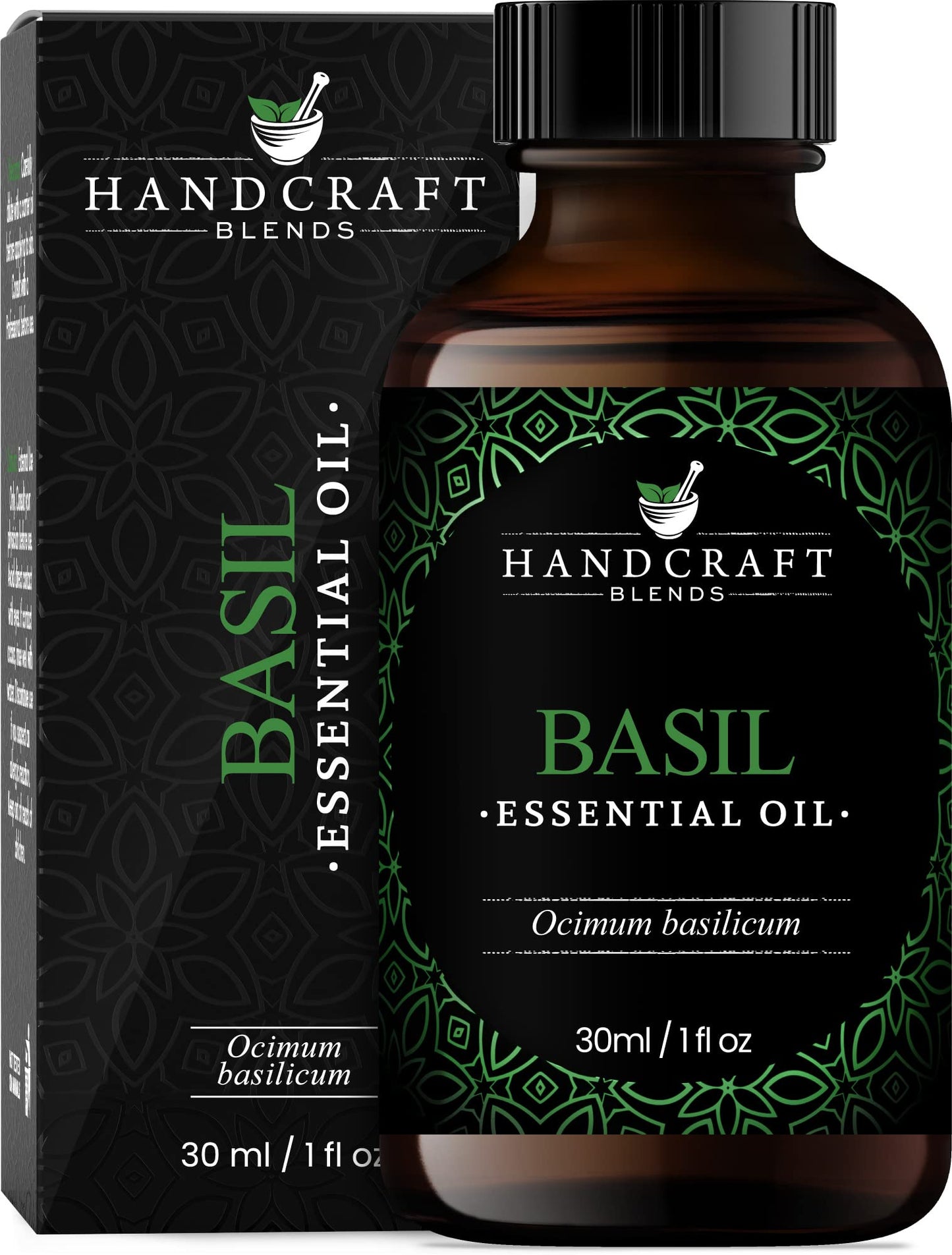 Handcraft Blends Basil Essential Oil - 100% Pure and Natural - Premium Grade Essential Oil for Diffuser and Aromatherapy - 0.33 Fl Oz - Pack of 2