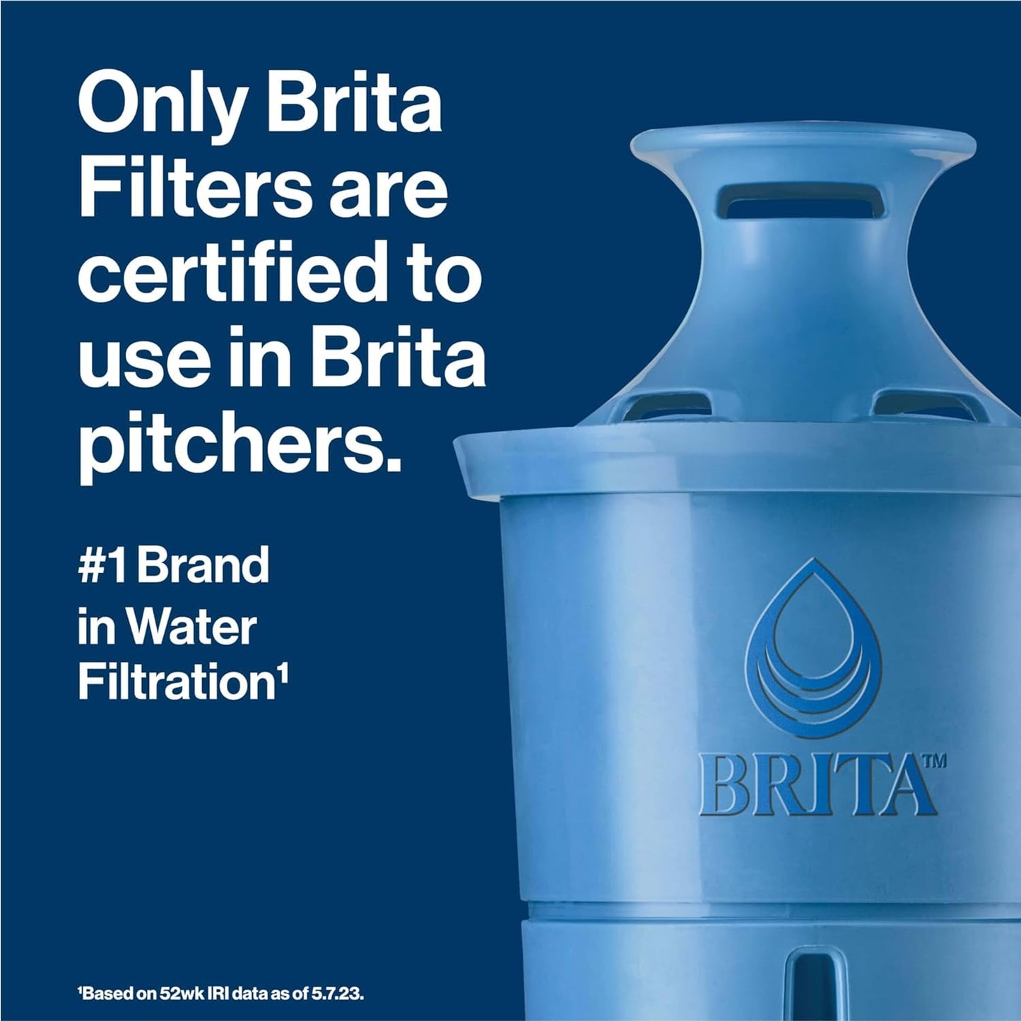 Brita Elite Water Filter Replacements for Pitchers and Dispensers, BPA-Free, Reduces 99% of Lead, Lasts Six Months or 120 Gallons, Includes 2 Pitcher Replacement Filters