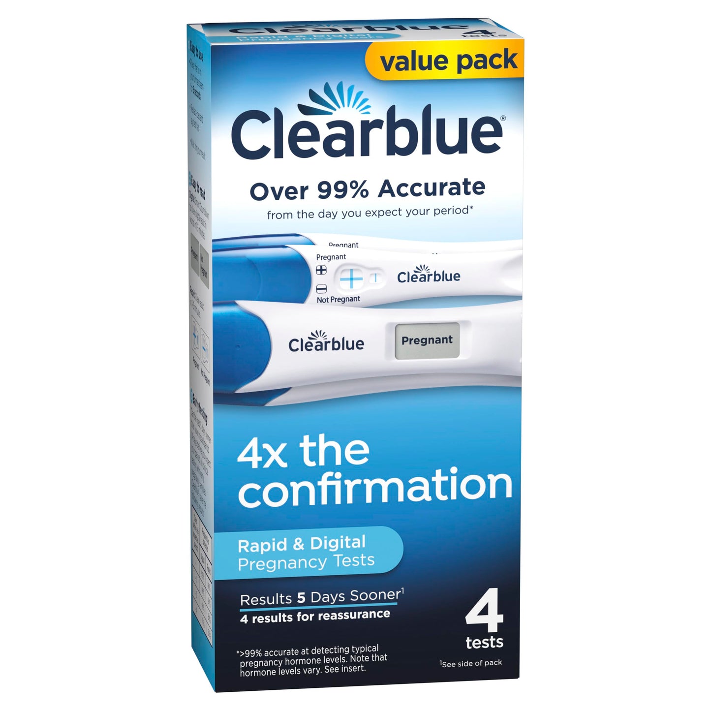 Clearblue Rapid Detection Pregnancy Test, Home Pregnancy Kit, 2 Count