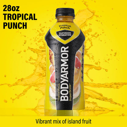 BODYARMOR Sports Drink Sports Beverage, Strawberry Banana, Coconut Water Hydration, Natural Flavors With Vitamins, Potassium-Packed Electrolytes, Perfect For Athletes, 12 Fl Oz (Pack of 8)