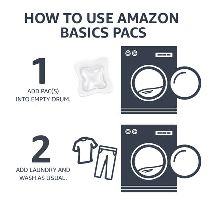 Amazon Basics Laundry Detergent Pacs, Fresh Scent, 120 count (Previously Solimo)