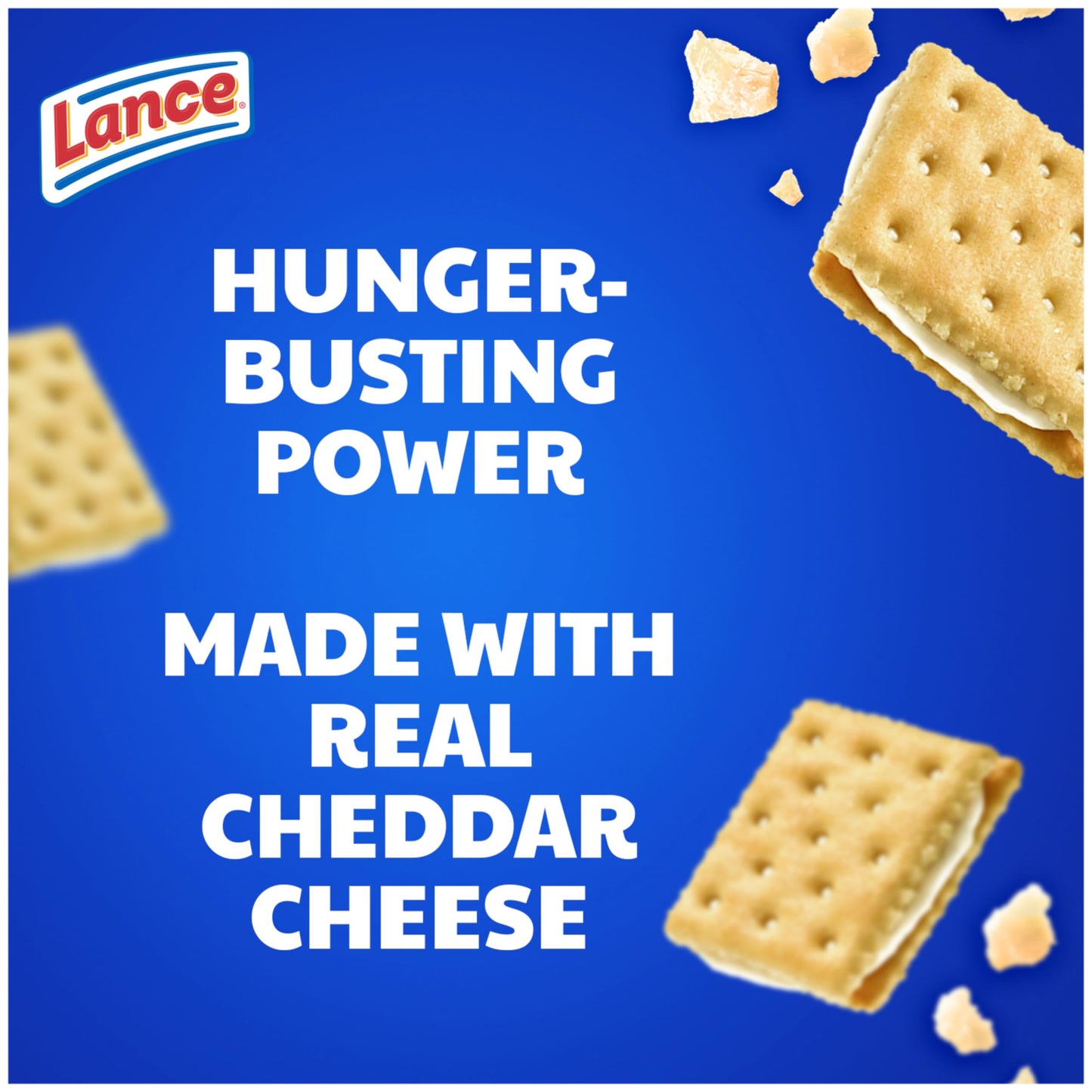 Lance Sandwich Crackers, Captain's Wafer Grilled Cheese, 10 Individual Packs, 6 Sandwiches Each