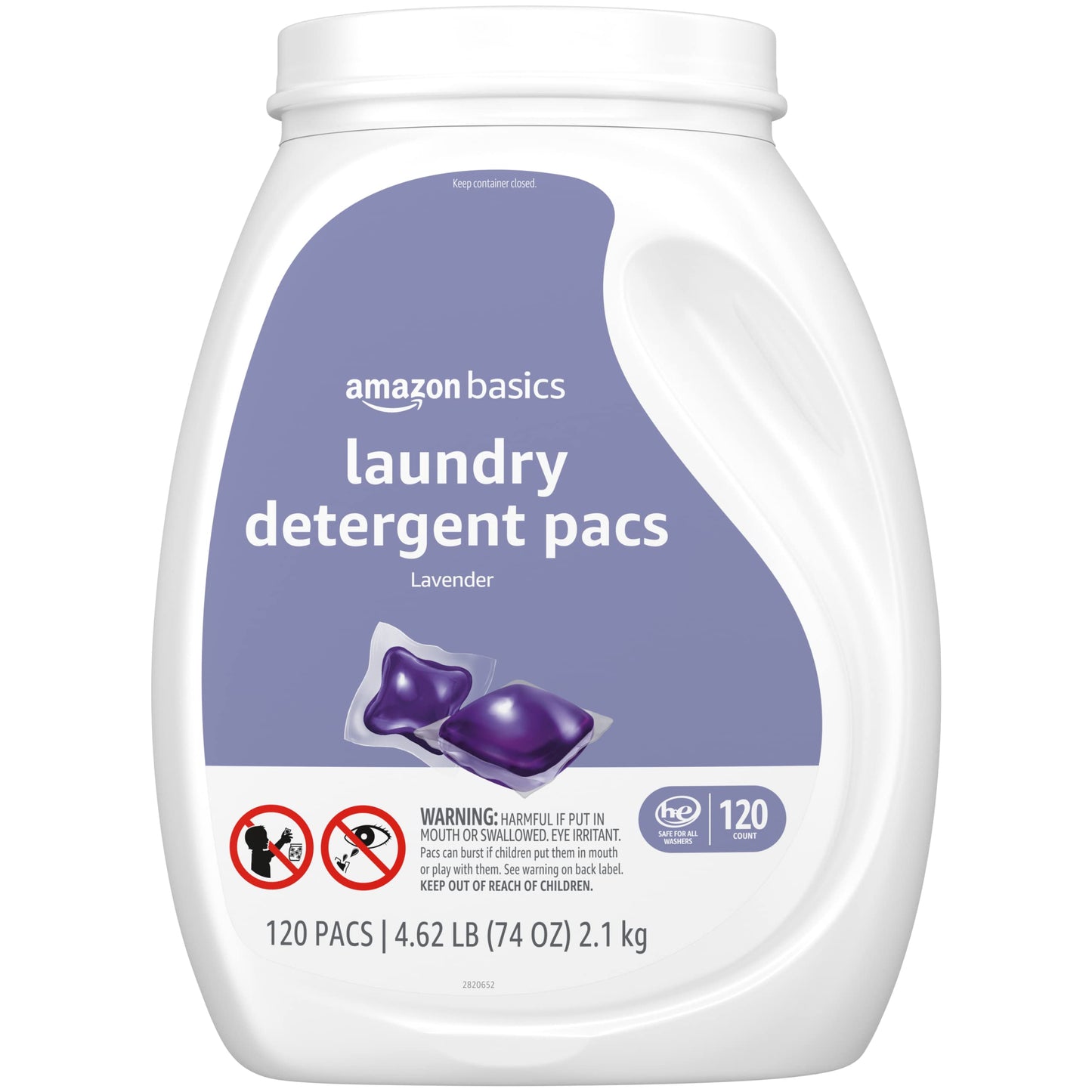 Amazon Basics Laundry Detergent Pacs, Fresh Scent, 120 count (Previously Solimo)