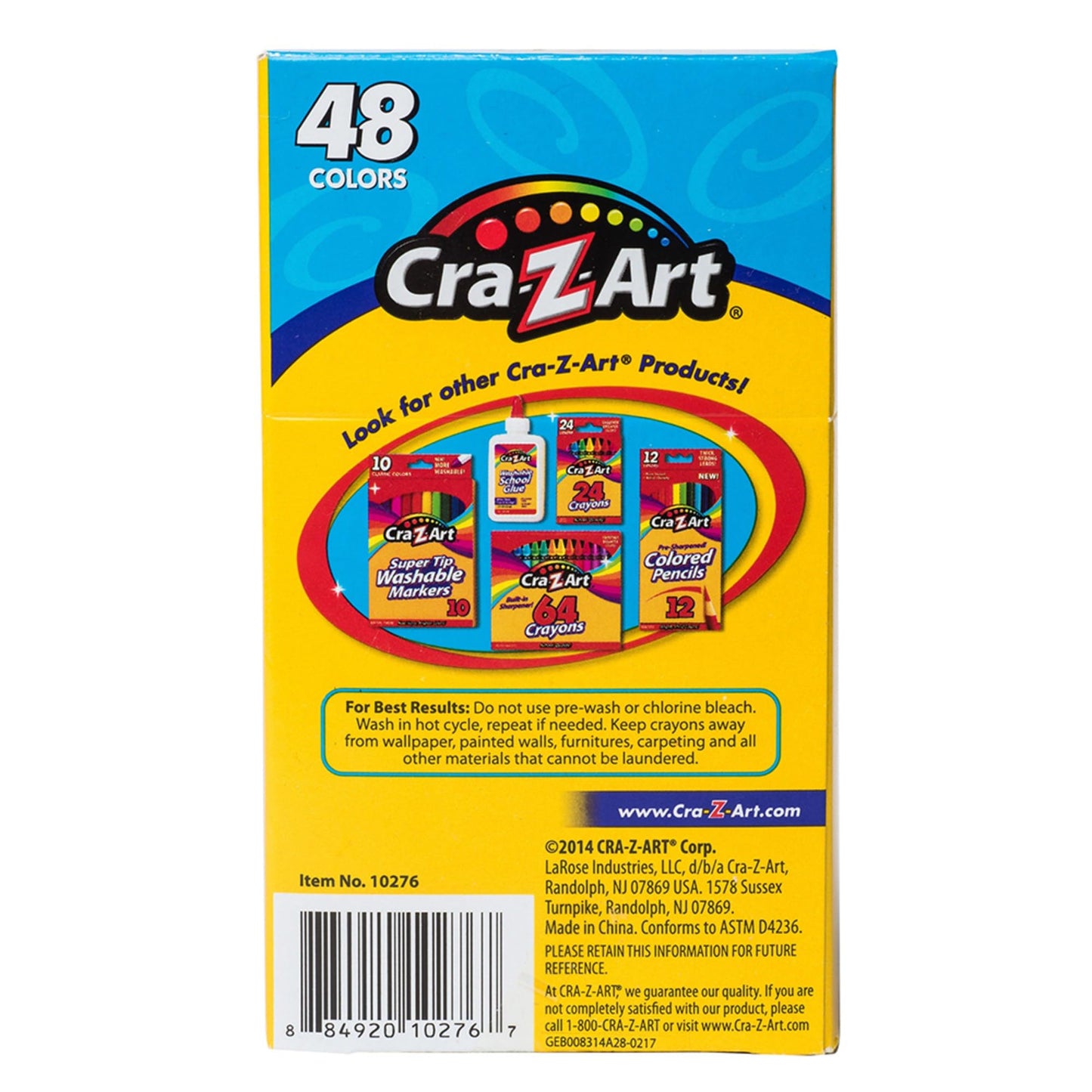 Cra-Z-Art Washable Crayons, 24 Count, Crayons for Kids Back To School Supply List Essential