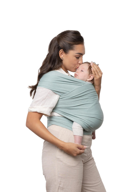 Boba Baby Wrap Carrier - Original Baby Carrier Wrap Sling for Newborns - Baby Wearing Essentials - Newborn Wrap Swaddle Holder, Newborn to Toddler Infant Sling (Grey)