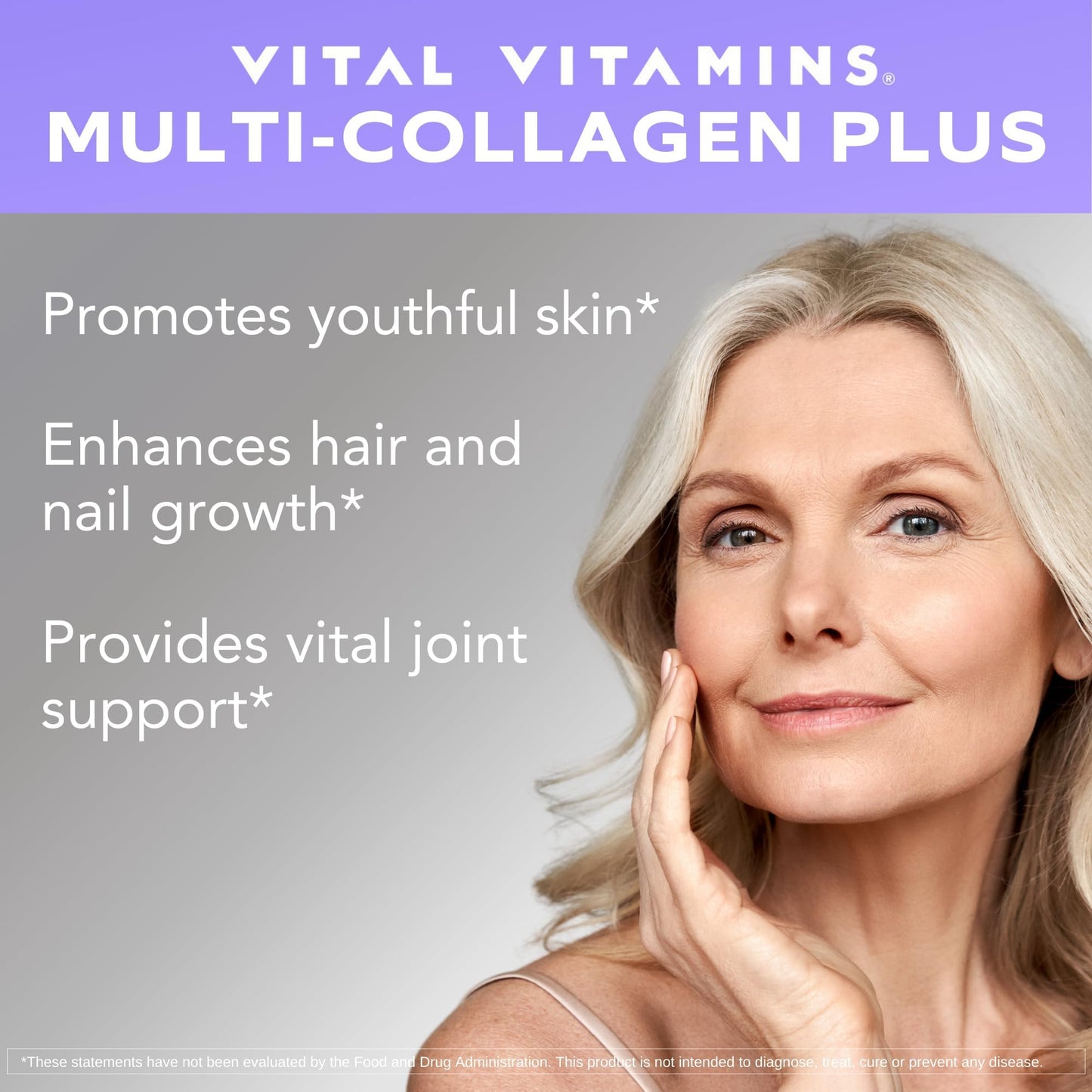 Vital Vitamins Collagen for Women & Men - Type I, II, III, V, X Multi Collagen Pills - Grass Fed, Non-GMO - 150 Capsules