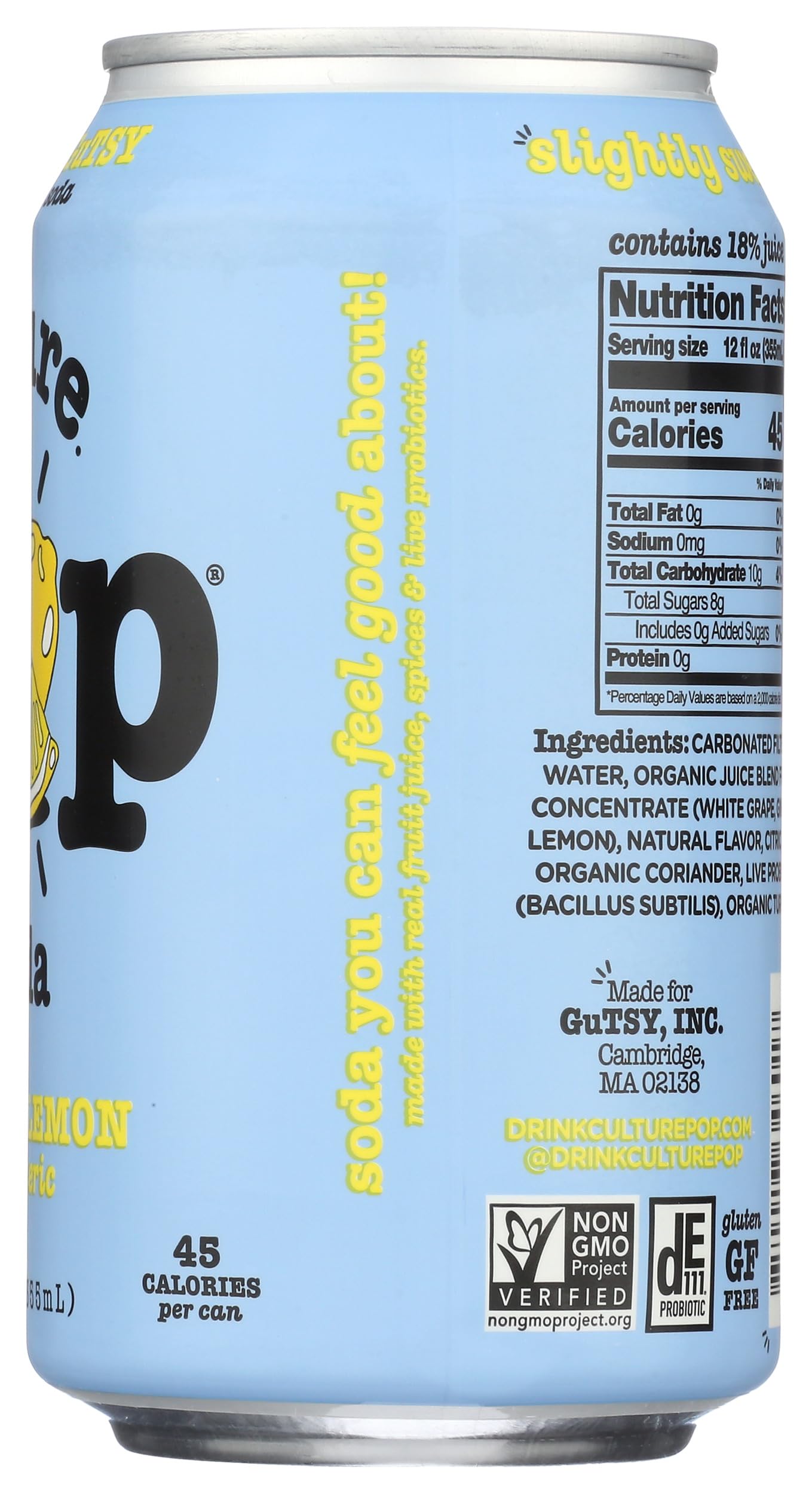 Culture Pop Soda Orange Mango Soda, 12 FZ